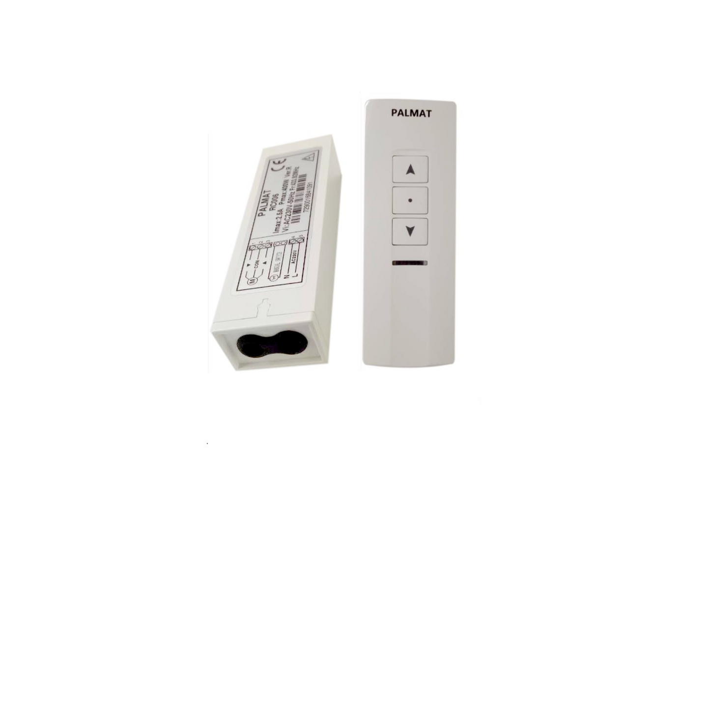 PALMAT Receiver for Roller Shutter Motor with 1 Channel Remote Control