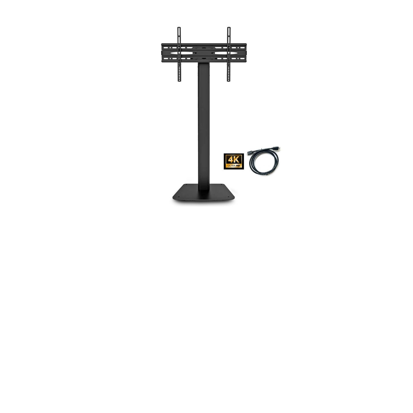 PALMAT Universal Floor TV Stand with Mount and Wire Management | Adjustable Television Stand for 32” to 65” Telly, Max 50KG