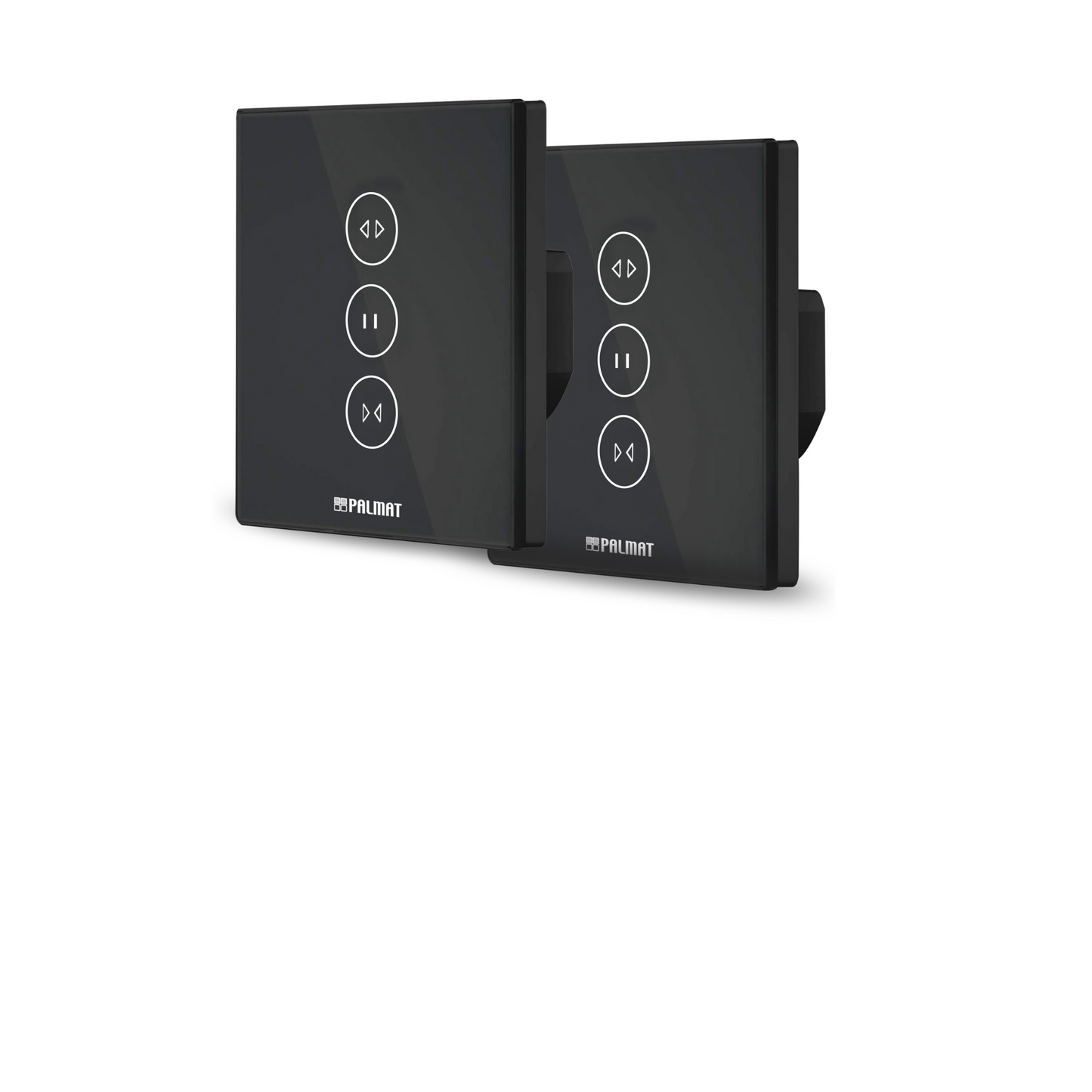 PALMAT Smart Curtain Switch Remote Control plus Voice Control for Motor Door, Shutters or Blinds Switch Compatible with Alexa and Google Home with App