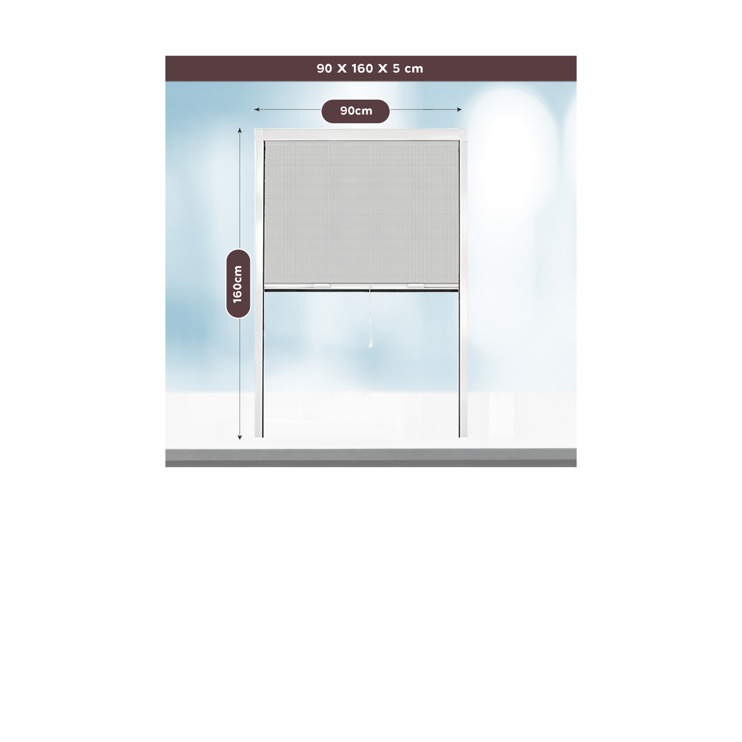 PALMAT Rolling Mosquito Insect Net for Windows - Adjustable