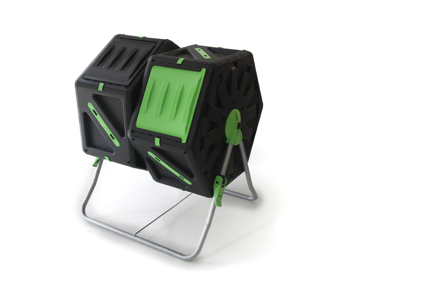 PALMAT - Composteur Heavy Duty de 140 Litres à Double Compartiment - Pour Jardin, Pour Humus, Résistant (2 x 70 Litres ou 2 x 18,5 Gallons)
