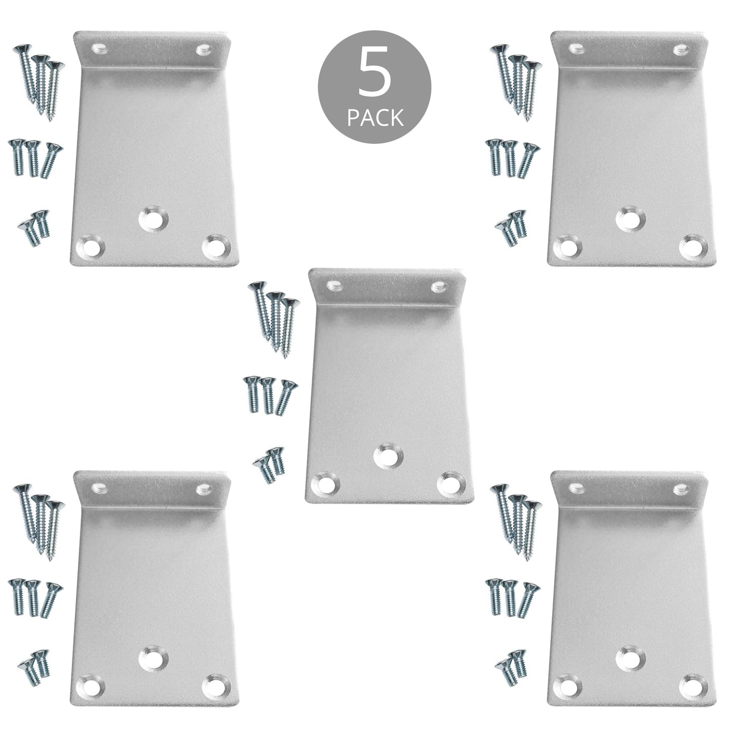 PALMAT Türschließer Montageplatte für parallele Armhalterung Aluminiumoberfläche für parallele Armmontage erforderlich