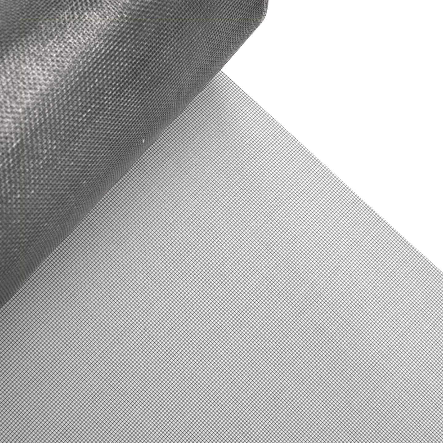 PALMAT Grey Fiberglass Insect Screen, Keep Out Bugs, Flies, Mosquitoes - for Windows and Doors, Internal and External Installation