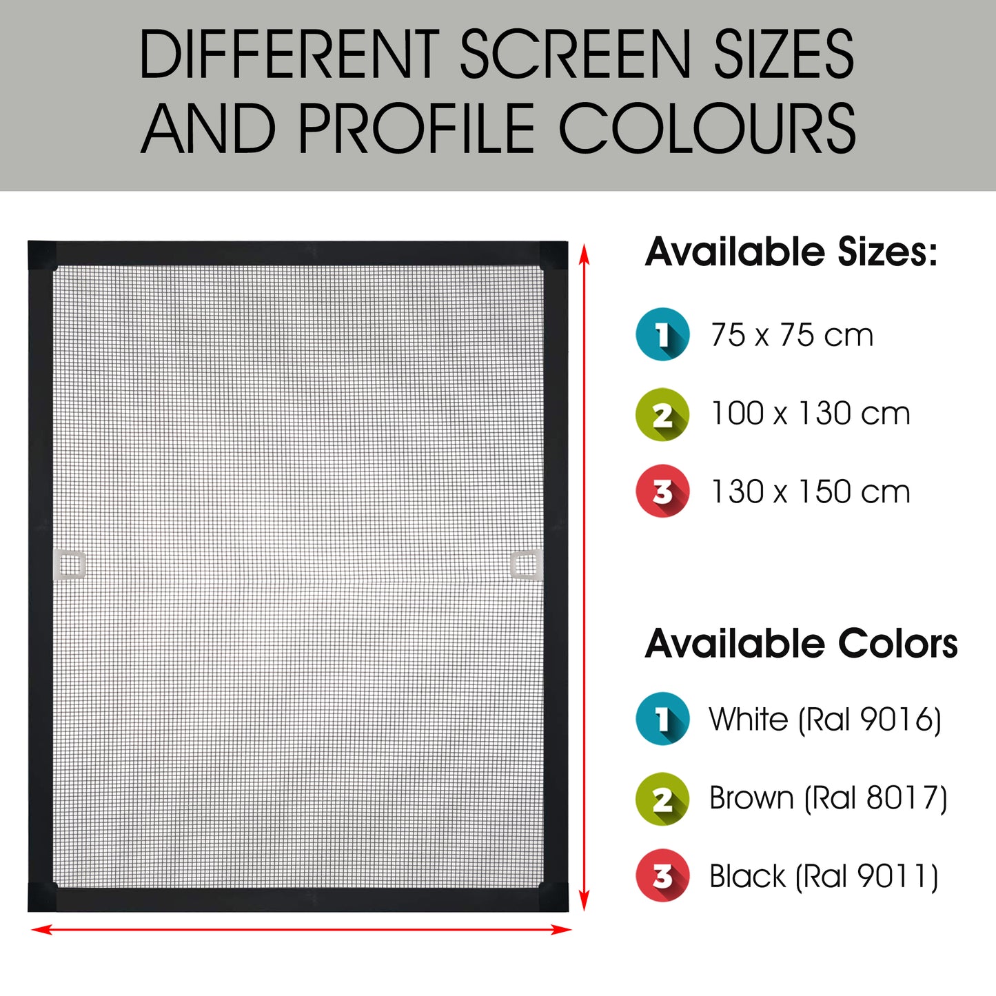 PALMAT Aluminum Frames with Accessories Kit for Fixed Sizes