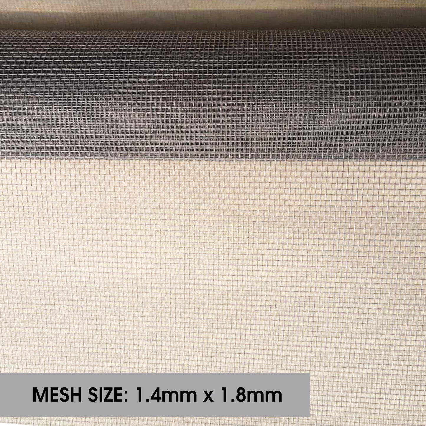 PALMAT Grey Fiberglass Insect Screen, Keep Out Bugs, Flies, Mosquitoes - for Windows and Doors, Internal and External Installation