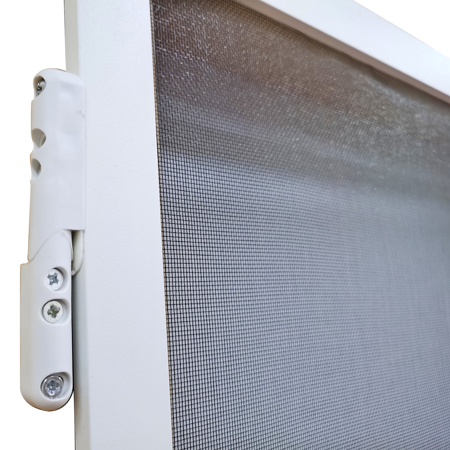 PALMAT Hinged Door Fly Screen Grille cut to size in White, Brown & Black