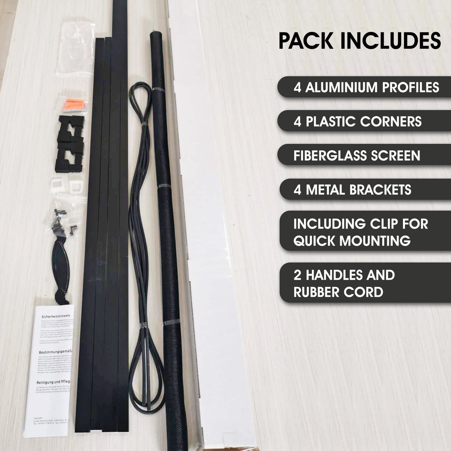 PALMAT Aluminum Frames with Accessories Kit for Fixed Sizes