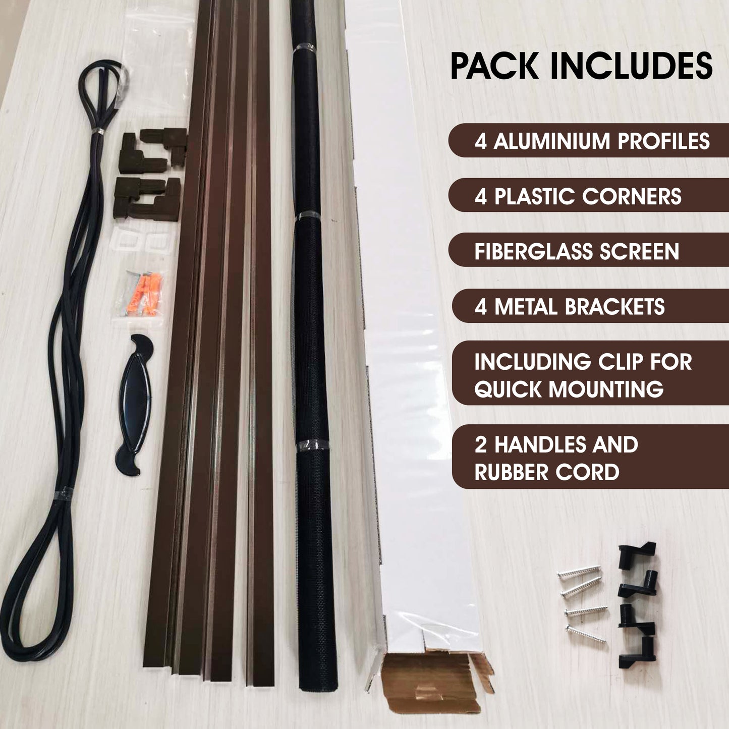 PALMAT Aluminum Frames with Accessories Kit for Fixed Sizes