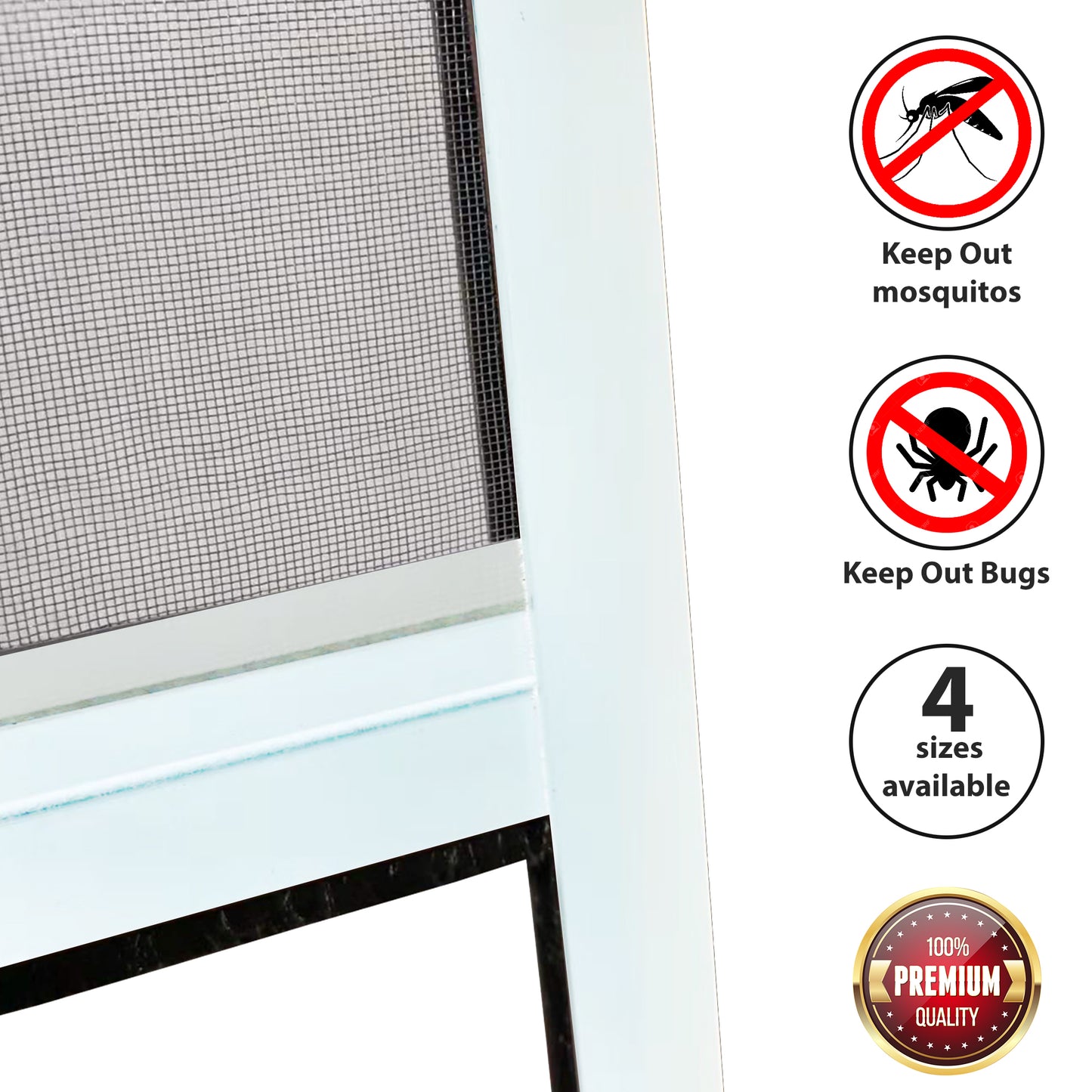 PALMAT Rolling Mosquito Insect Net for Windows - Adjustable