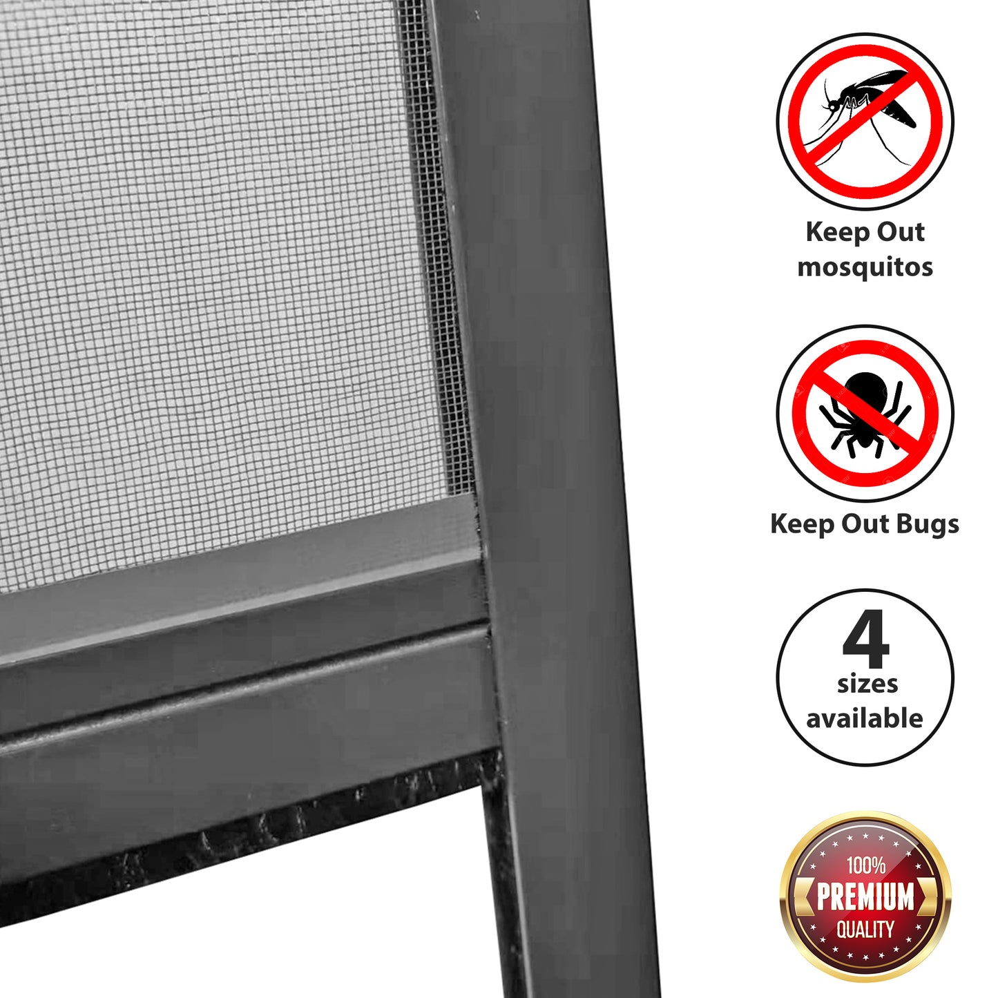 PALMAT Rolling Mosquito Insect Net for Windows - Adjustable