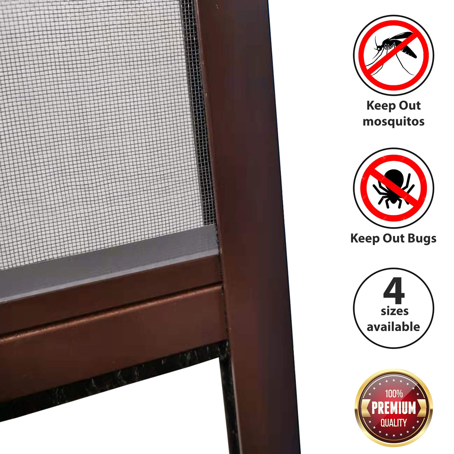 PALMAT Rolling Mosquito Insect Net for Windows - Adjustable