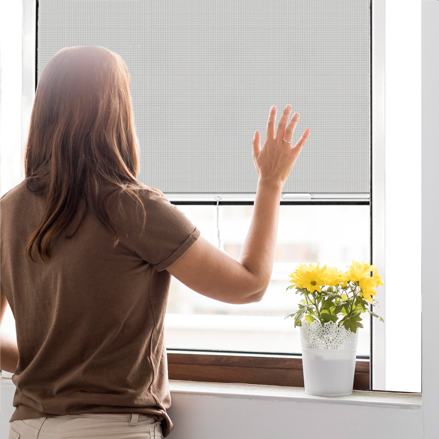 PALMAT Rolling Mosquito Insect Net for Windows - Adjustable