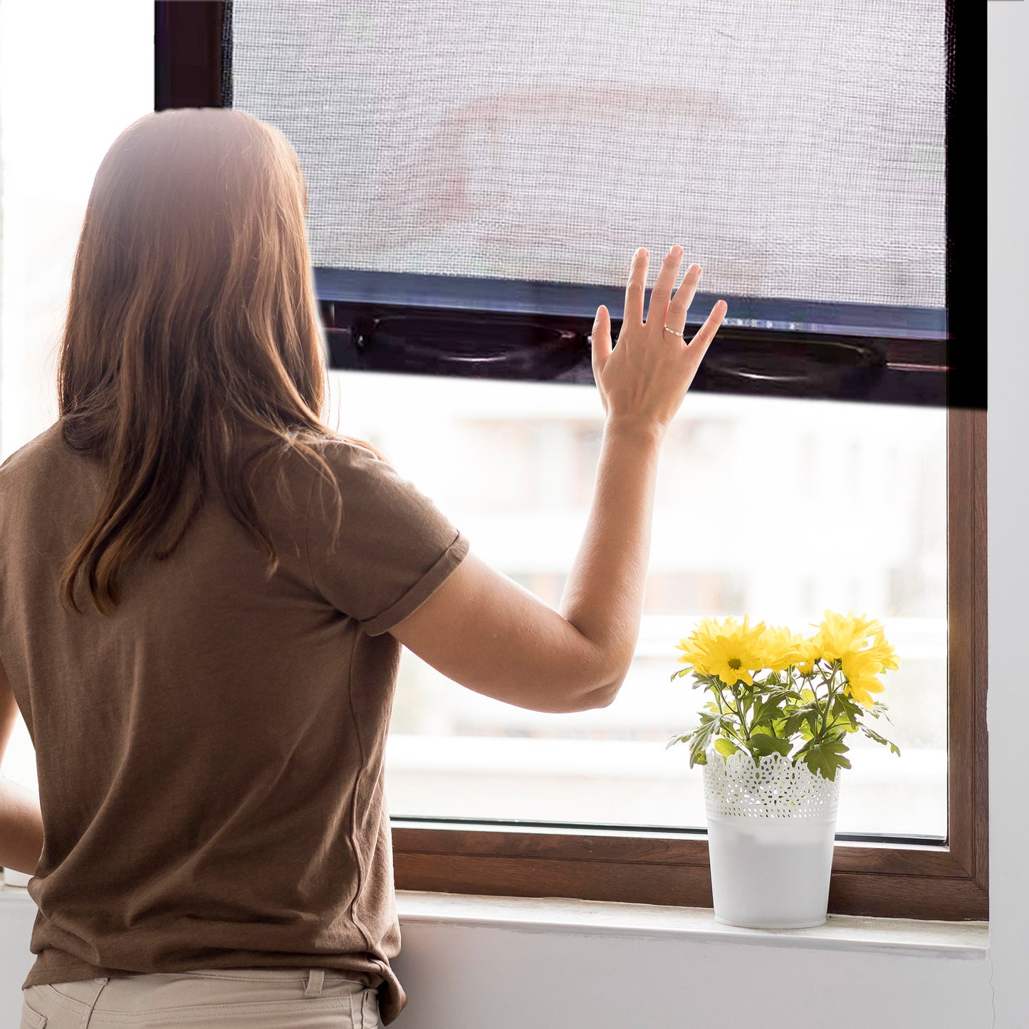 PALMAT Rolling Mosquito Insect Net for Windows - Adjustable