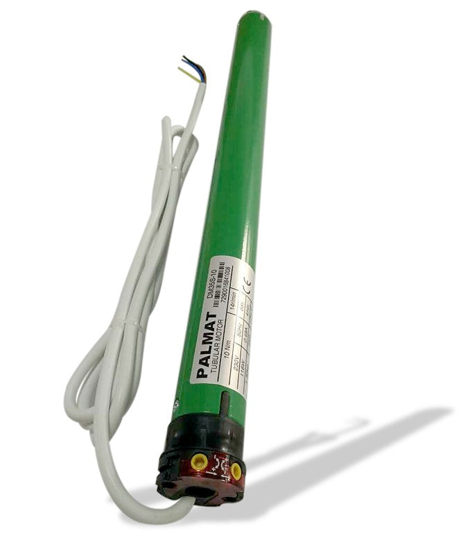 PALMAT® Rolgordijn Motor met Display – Incl. 1-Kanaals Ontvanger – Magnetische Wandhouder – Laagspanningswand – Zonwering, Jaloezieën en Rolluiken - wit