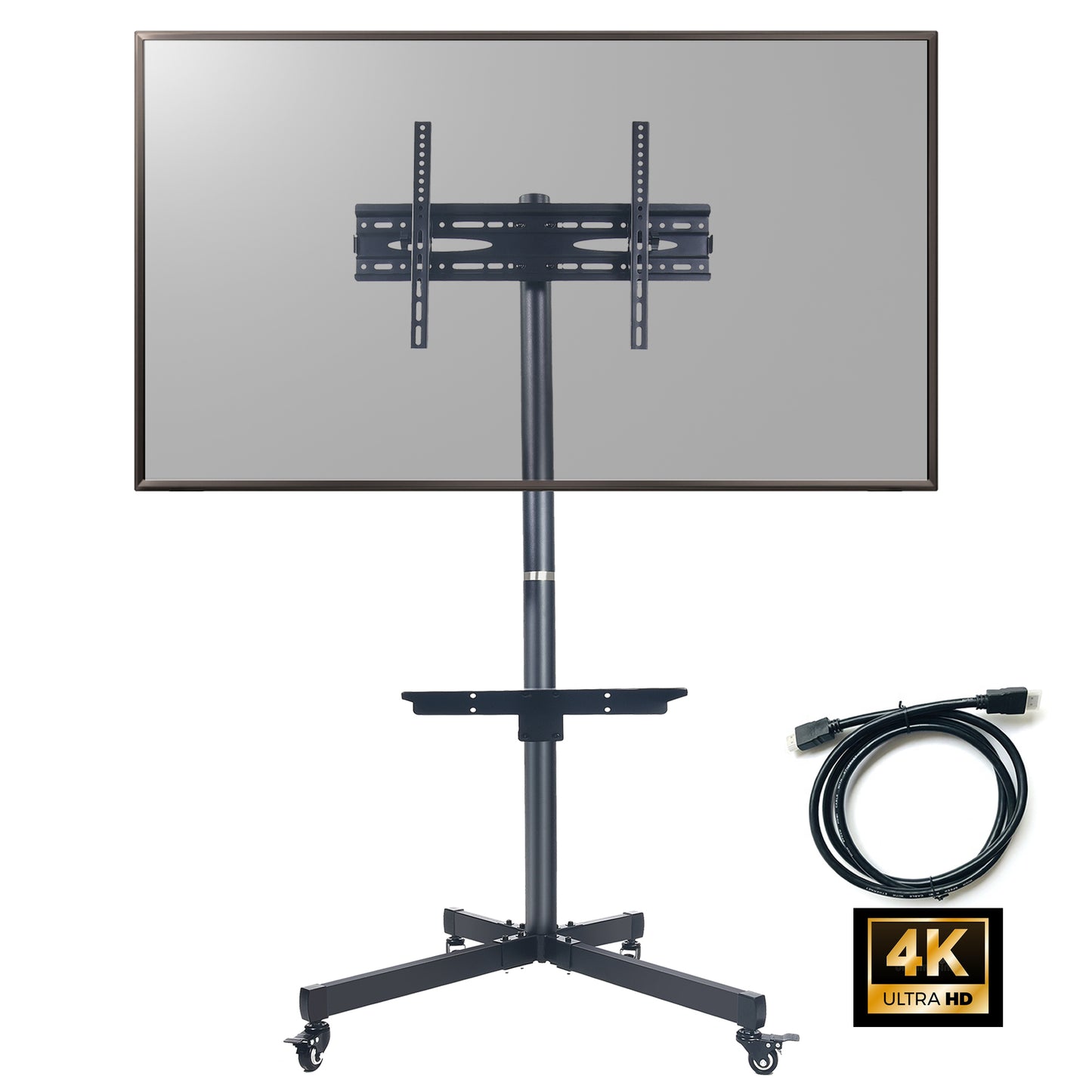 PALMAT Mobiele TV-kar Vloerstandaard met Lade Home Display Trolleybeugel Televisiebeugel voor 32-65 inch VERSA 600x400mm
