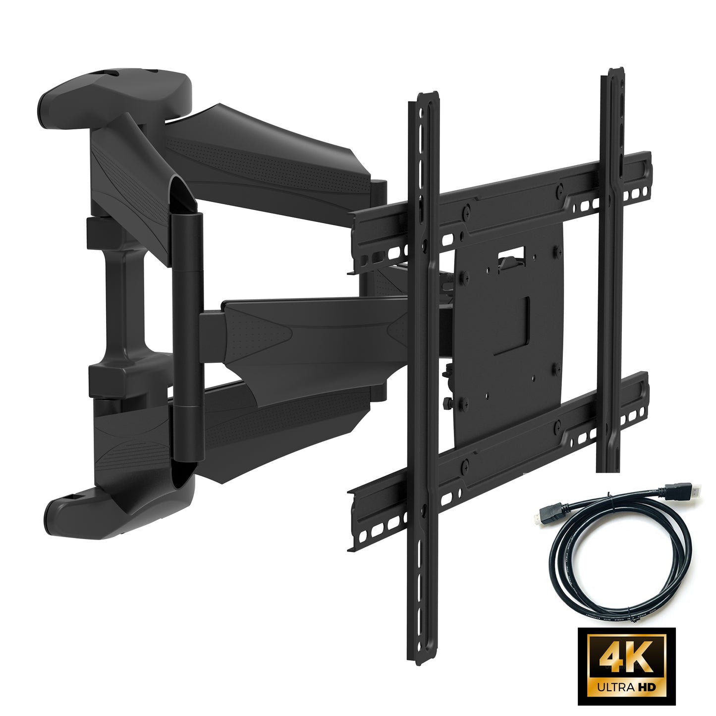 PALMAT® Serie PT4200111 - Premium – Kantel en Draaibaar – Televisiebeugel - Muurbeugel - Dubbele Arm - Lange Reikwijdte - 40-70 Inch - VERSA 600x400mm