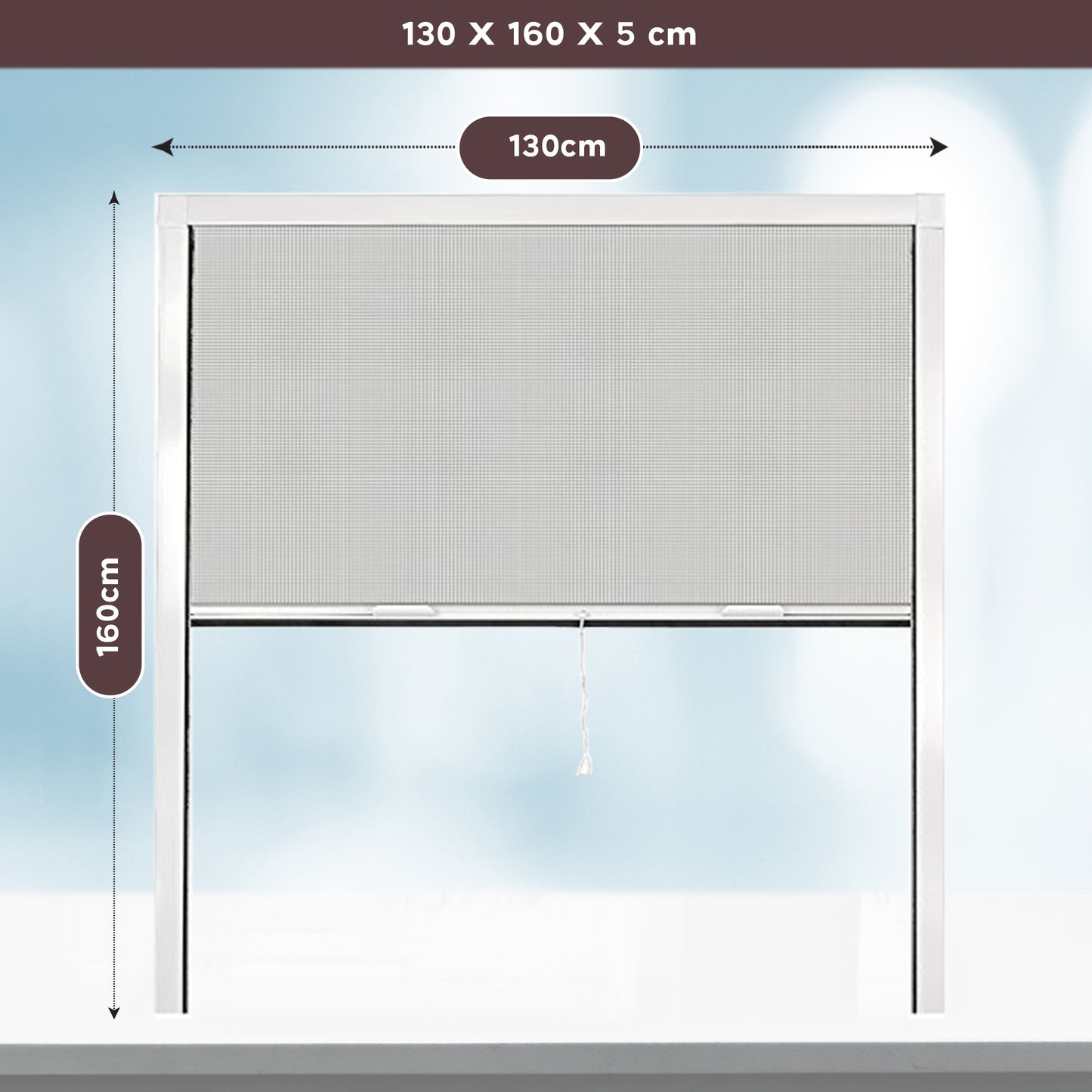 PALMAT Rolling Mosquito Insect Net for Windows - Adjustable