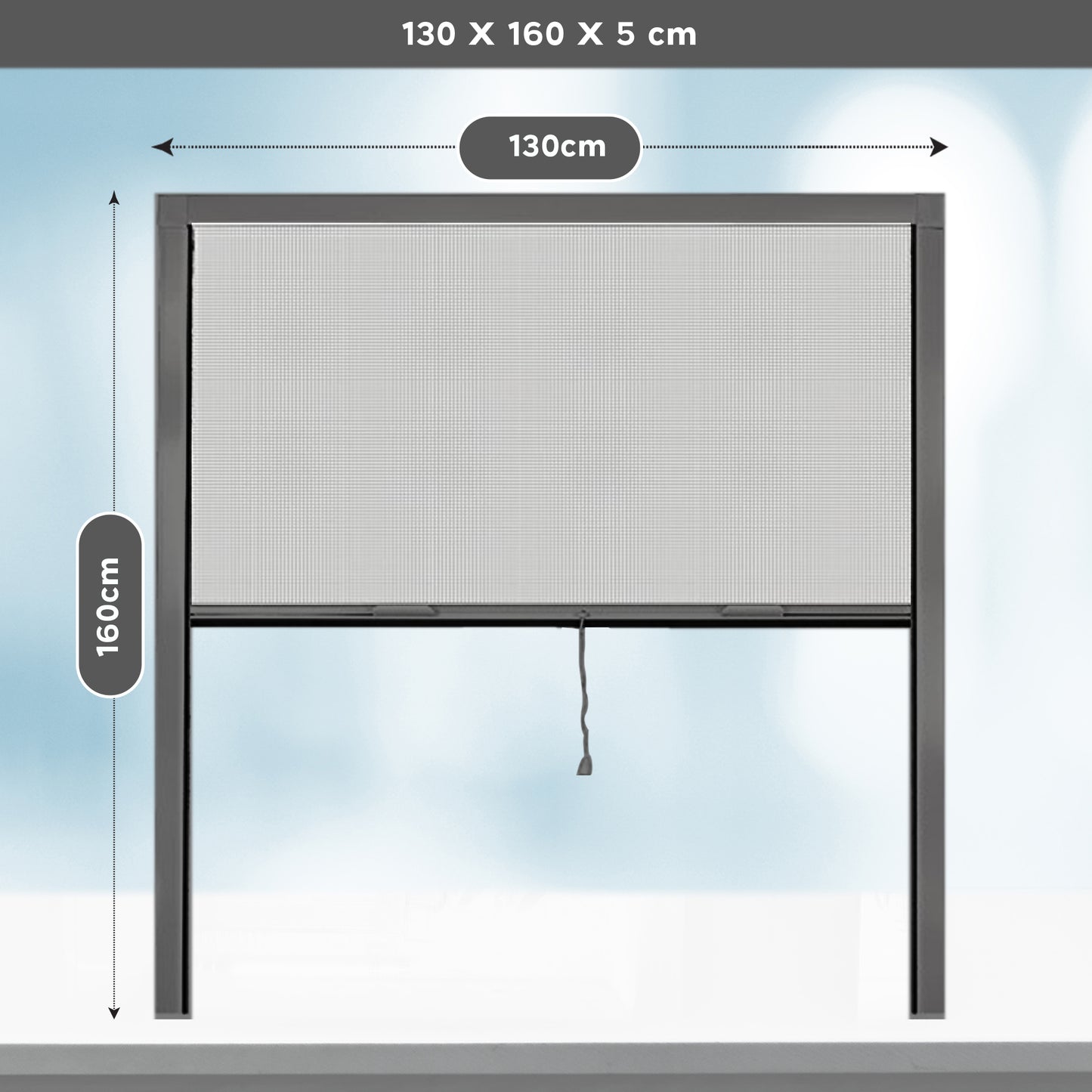 PALMAT Rolling Mosquito Insect Net for Windows - Adjustable