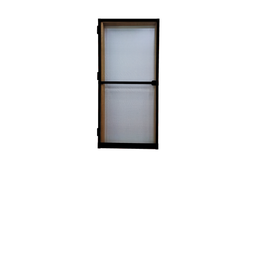 PALMAT - Fliegengitter Tür - Verstellbare Größen, Superfeine Gitter, Mückenschutz, Fliegenschutz, Fliegengittertür Weiß, Braun oder Schwarz