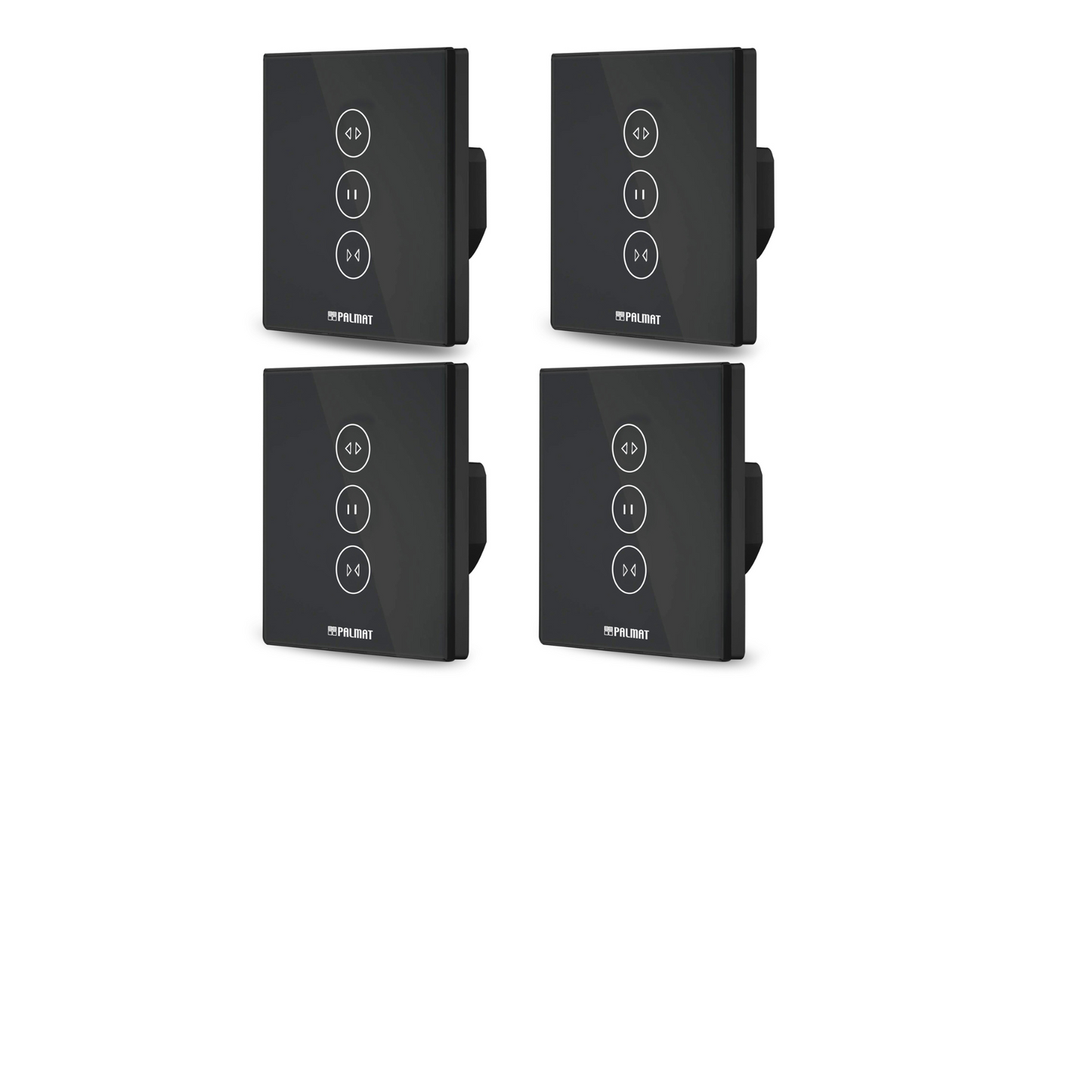 PALMAT - Wlan Schalter für Rollladen Control Plus – Ideal für Jalousien und automatische Türen, Sprachsteuerung für motorisierte Türen, Kompatibel mit Alexa y Google Home, Mit Zeitschaltuhr und App