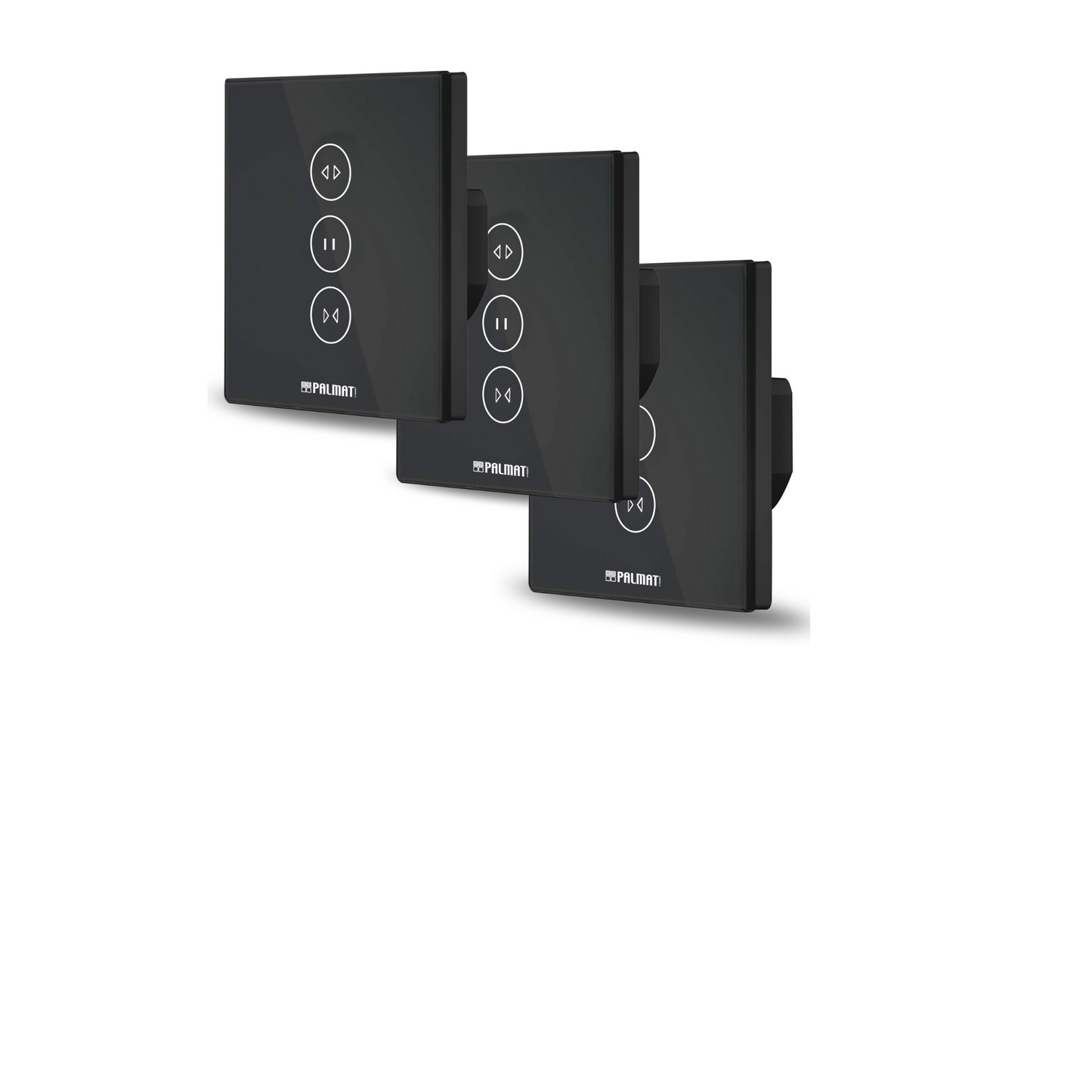 PALMAT - Wlan Schalter für Rollladen Control Plus – Ideal für Jalousien und automatische Türen, Sprachsteuerung für motorisierte Türen, Kompatibel mit Alexa y Google Home, Mit Zeitschaltuhr und App