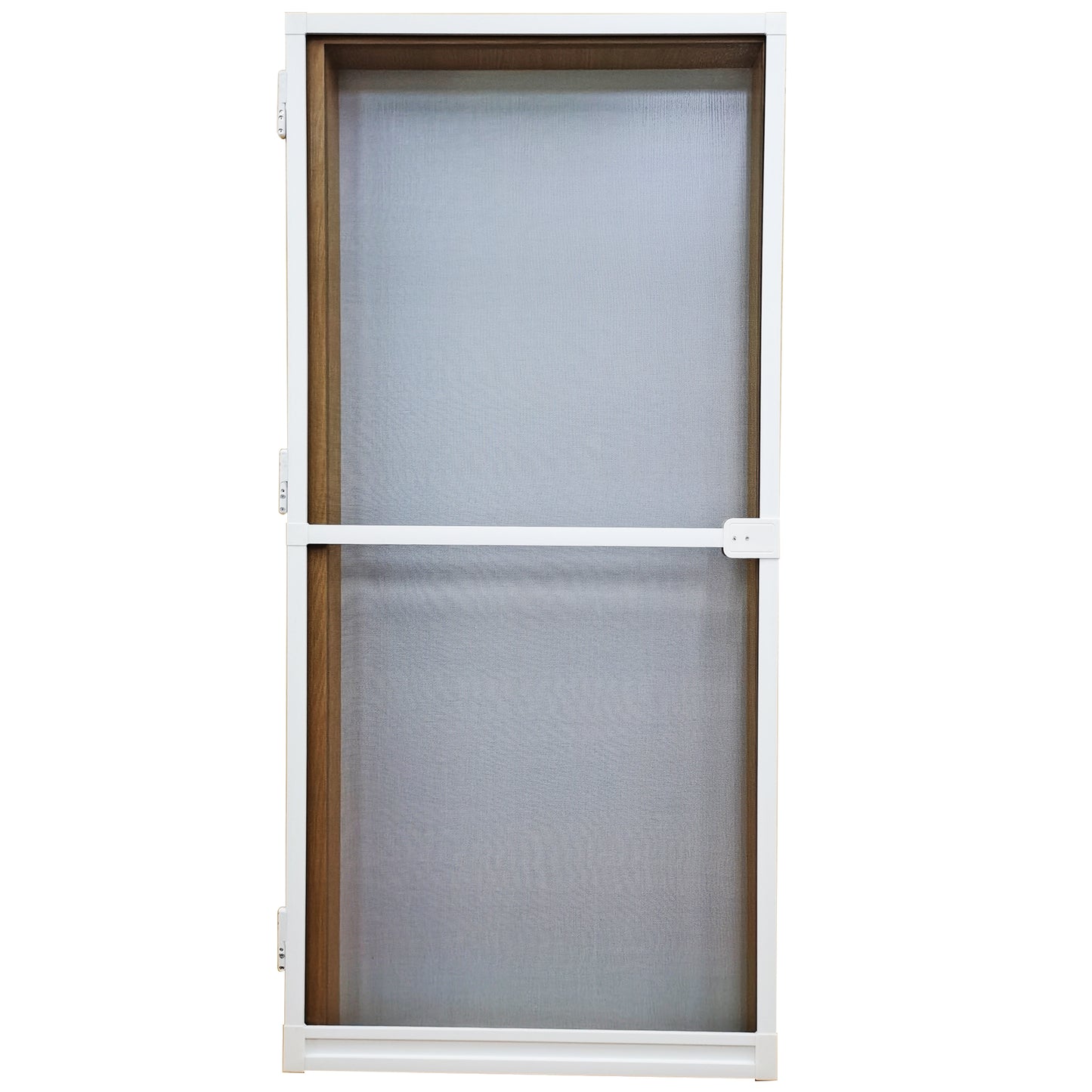 PALMAT Hinged Door Fly Screen Grille cut to size in White, Brown & Black