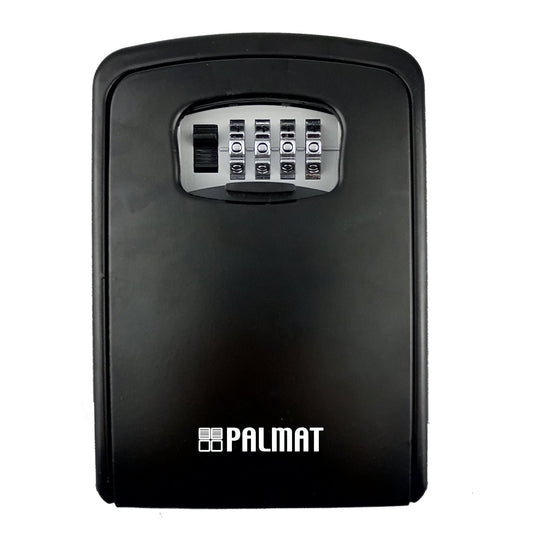 PALMAT Secure Combination Key Safe Weatherproof Outdoor Wall Mounted for Security with Large Internal Storage for House or Office Keys and Strong 4 Digit Lock