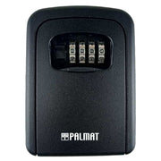 PALMAT Secure Combination Key Safe Weatherproof Outdoor Wall Mounted for Security with Medium Sized  Internal Storage for House or Office Keys and Strong 4 Digit Lock