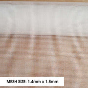 PALMAT White Fiberglass Insect Screen, Keep Out Bugs, Flies, Mosquitoes - for Windows and Doors, Internal and External Installation