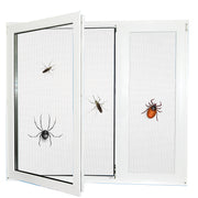 PALMAT Grauer Fiberglas-Insektenschutz, Insekten, Fliegen, Mücken fernhalten - für Fenster und Türen, interne und externe Installation