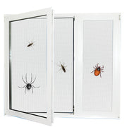 Filet anti-insectes en fibre de verre blanc PALMAT, Empêchez les insectes et les moustiques d'entrer - pour fenêtres et portes, installation interne et externe