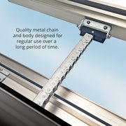 PALMAT raamopener kettingmotor voor raamkozijnen, bovenlichten en dakramen, zilver