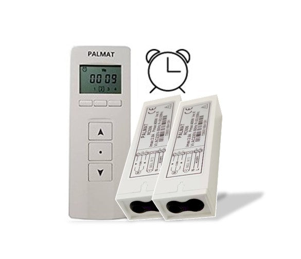 PALMAT Receiver for Roller Shutter Motor with 4 Channenls Remote Control and Timer Function