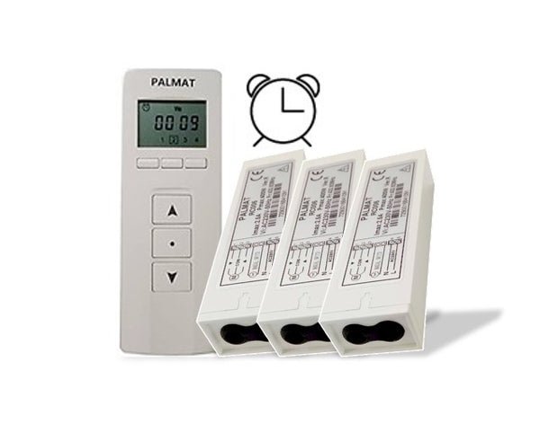 PALMAT ontvanger voor rolluikmotor met 4 kanalen afstandsbediening en timerfunctie