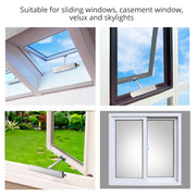 PALMAT Fensteröffner Kettenmotor für Fensterrahmen, Oberlichter und Oberlichter, Silber