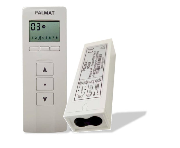 PALMAT Receiver for Roller Shutter Motor with 8 Channens Remote Control