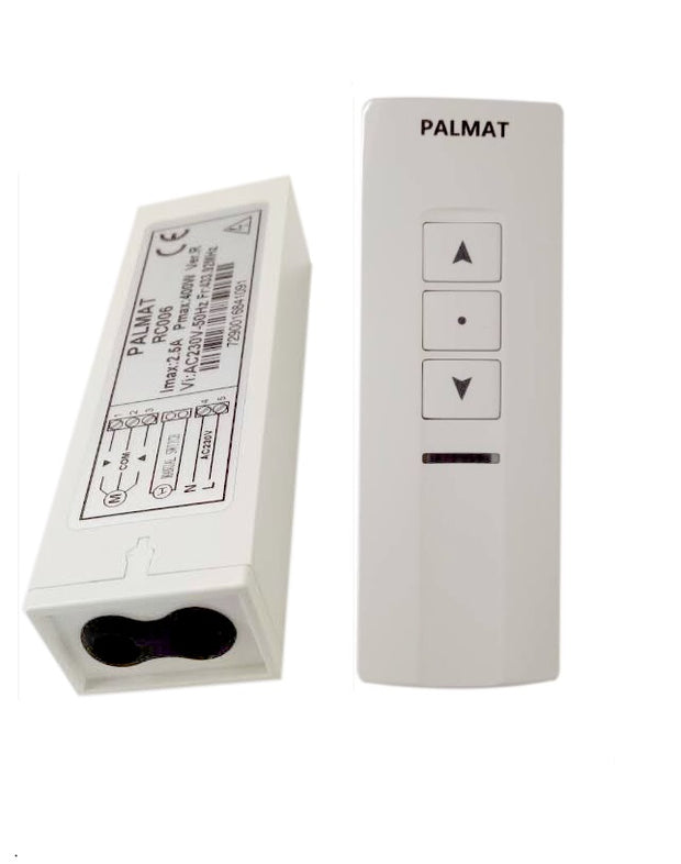 PALMAT Receiver for Roller Shutter Motor with 1 Channel Remote Control
