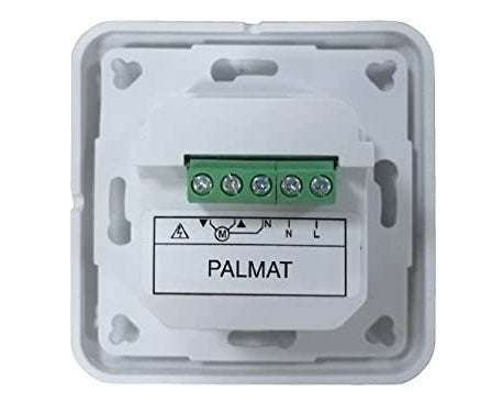 PALMAT Electromechanical Roller Blind Motor + Palmat Receiver 1 Channel Low Voltage Wall