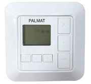 PALMAT Push Button Wall Timer with Receiver for Roller Shutter and 1 Channel Remote Control