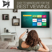 PALMAT – Premium Support TV Mural - Inclinable, Orientable, Support à bras double, Longue portée, Pour télévision 40-70 pouces, VERSA 600x400mm